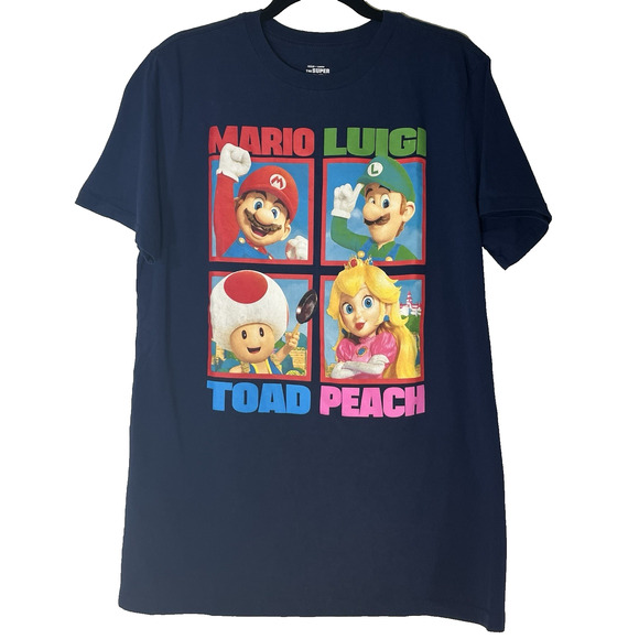 Youth Mario Brothers Movie T-Shirt Regular Size Medium NWOT - Picture 1 of 3
